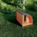 Camping Half Pod Wald Halb mit Terrasse