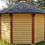 Pavillon 9.9 Außen Rückansicht