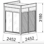 Modularhaus 2.4x2.4 3D