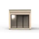 Modularhaus 2.4x3.5 Frontansicht