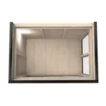 Modularhaus 2.4x3.5 Draufsicht leer
