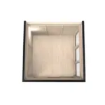 Modularhaus 3.5x3.5 Draufsicht leer