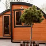 Camping Half Pod 2.4 X 2.4 mit Anbau Frontansicht
