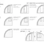 Camping Half Pod Fenster und Türoptionen