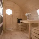 Campingfass Innenansicht mit WC