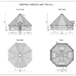 Camping Kota 25 m² Maßzeichnungen