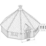 Camping Kota 25 m² Zeichnung