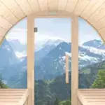 Sauna Fenster Vollverglast