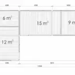 Tiny Haus 42qm L-Form Raumaufteilung
