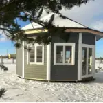 Loft Haus Schnitt Winter