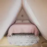 Finnhütte Ansicht Bett