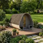 Camping Pod Oval mit Terrasse