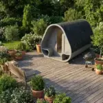 Camping Pod Oval Seitenansicht