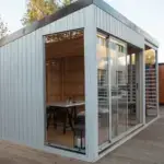 Tinyhaus 3x3m mit Grill Ansicht Seite