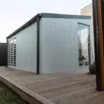 Tinyhaus 3x3m mit Grill Ansicht Hinten
