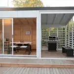 Tinyhaus 3x3m mit Grill Ansicht Total