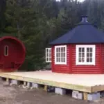 Pavilion 14.9 qm Außenansicht mit Sauna