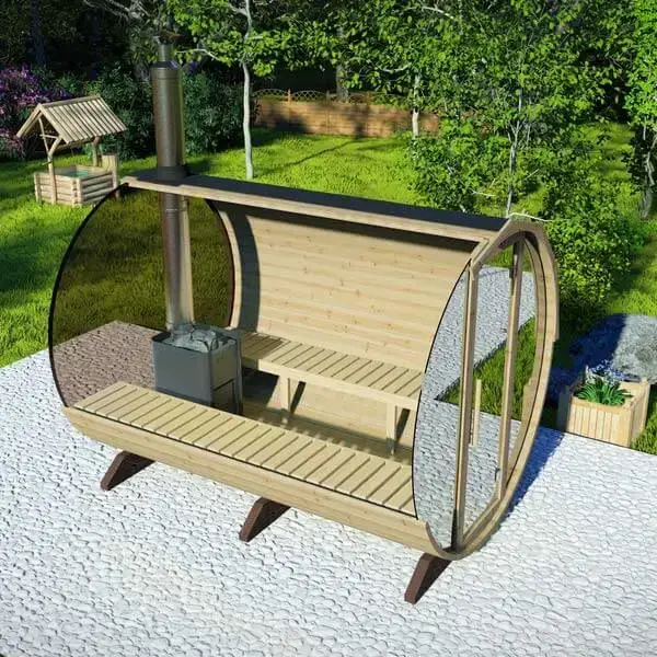 Spiegelsauna für 6 Personen 3m