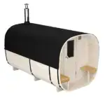 Quadrosauna mit Vorraum Dacheindeckung Schwarz