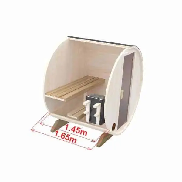 Fasssauna Mini für 3 Personen 1.6m
