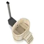 Holzbadefass Oval Draufsicht