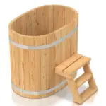 Holzbadefass Oval ohne Ofen