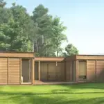 Glamping-Cube 51qm U-Form Wald