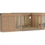 Tiny Haus 51qm U-Form Freigestellt Seite li