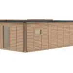 Tiny Haus 51qm U-Form Freigestellt Hinten