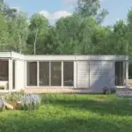 Tiny Haus 42qm L-Form Außenansicht