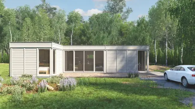 Tiny House L-Form 42qm