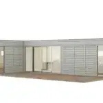 Tiny Haus 42qm L-Form Freigestellt Außenansicht