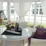 Pavillon 10 m² mit Tisch und Stühle