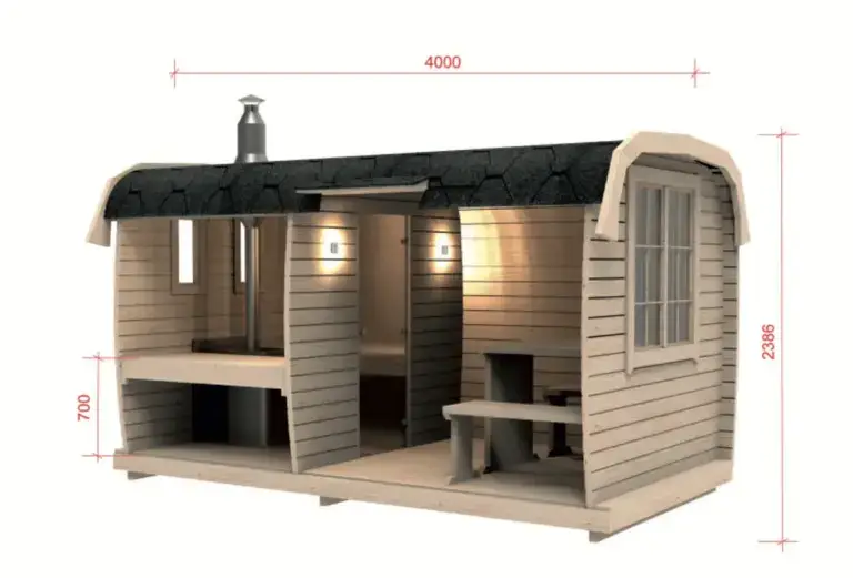 Aussensauna 2.3 x 4.0 m