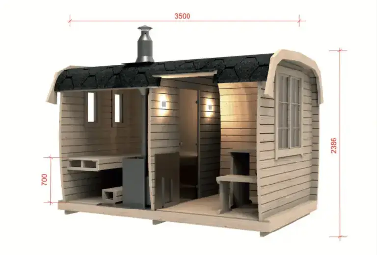 Aussensauna 2.3 x 3.5 m