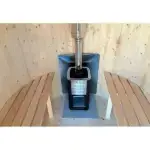 Gartensauna Stehend für 2 Personen Ø 2,0 m – Bild 6